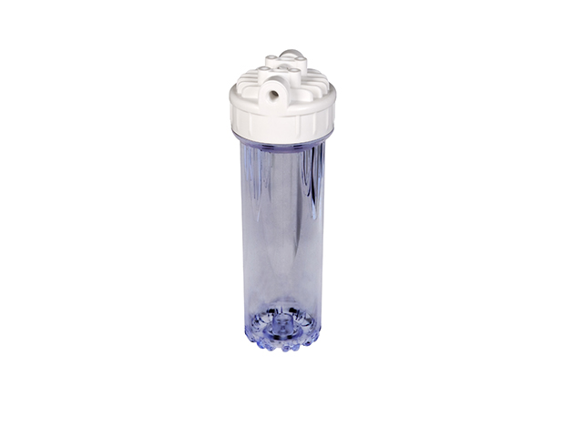 10 inch 2 points white cover transparent vase